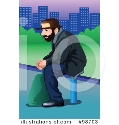 Royalty-Free (RF) Old Man Clipart Illustration by mayawizard101 - Stock Sample #98703