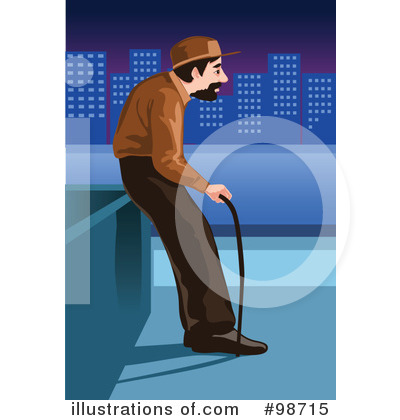 Royalty-Free (RF) Old Man Clipart Illustration by mayawizard101 - Stock Sample #98715