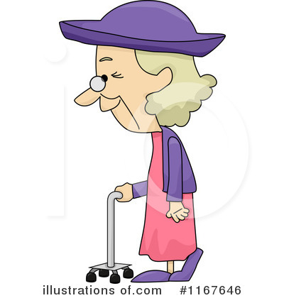 Royalty-Free (RF) Old Woman Clipart Illustration by BNP Design Studio - Stock Sample #1167646