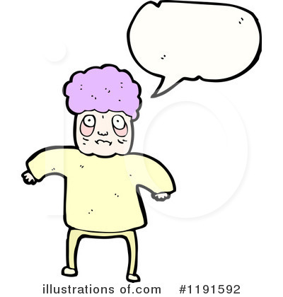 Royalty-Free (RF) Old Woman Clipart Illustration by lineartestpilot - Stock Sample #1191592