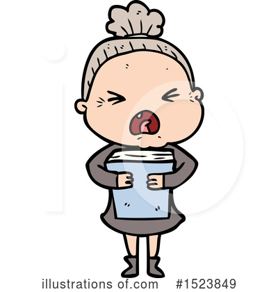 Royalty-Free (RF) Old Woman Clipart Illustration by lineartestpilot - Stock Sample #1523849
