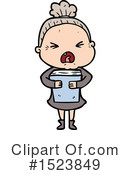 Old Woman Clipart #1523849 by lineartestpilot