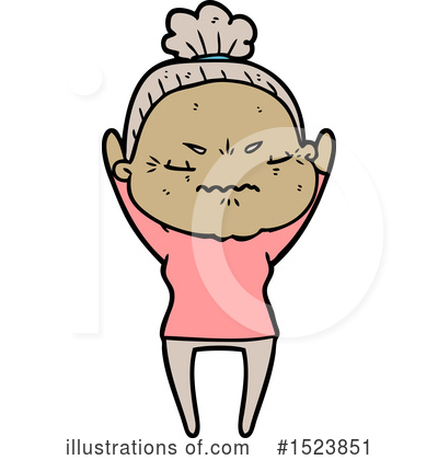 Royalty-Free (RF) Old Woman Clipart Illustration by lineartestpilot - Stock Sample #1523851