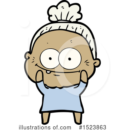 Royalty-Free (RF) Old Woman Clipart Illustration by lineartestpilot - Stock Sample #1523863