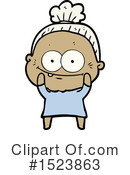 Old Woman Clipart #1523863 by lineartestpilot