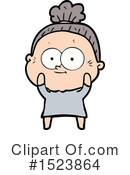 Old Woman Clipart #1523864 by lineartestpilot