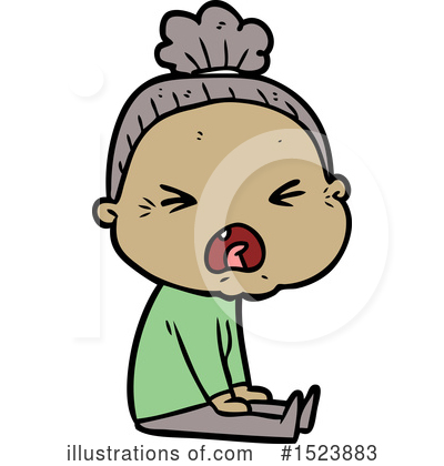 Royalty-Free (RF) Old Woman Clipart Illustration by lineartestpilot - Stock Sample #1523883