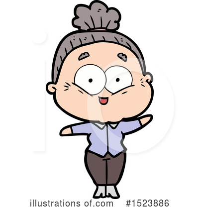 Royalty-Free (RF) Old Woman Clipart Illustration by lineartestpilot - Stock Sample #1523886