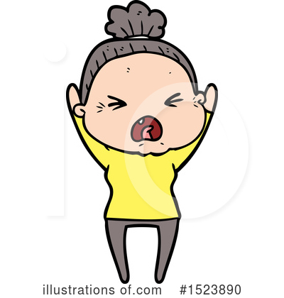Royalty-Free (RF) Old Woman Clipart Illustration by lineartestpilot - Stock Sample #1523890