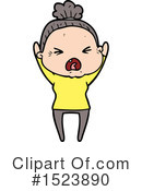 Old Woman Clipart #1523890 by lineartestpilot