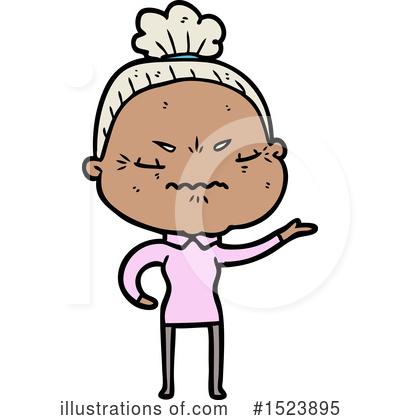Royalty-Free (RF) Old Woman Clipart Illustration by lineartestpilot - Stock Sample #1523895