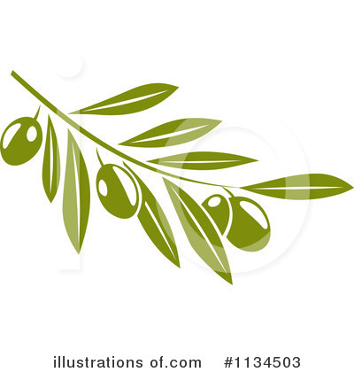 Green Olive Clipart #1134503 by Vector Tradition SM