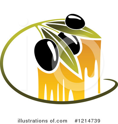 Royalty-Free (RF) Olive Clipart Illustration by Vector Tradition SM - Stock Sample #1214739
