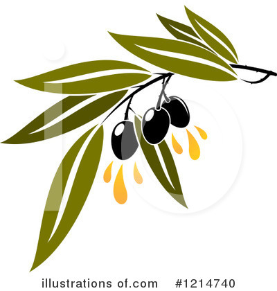Royalty-Free (RF) Olive Clipart Illustration by Vector Tradition SM - Stock Sample #1214740