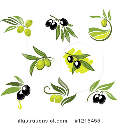 Royalty-Free (RF) Olive Clipart Illustration by Vector Tradition SM - Stock Sample #1215455