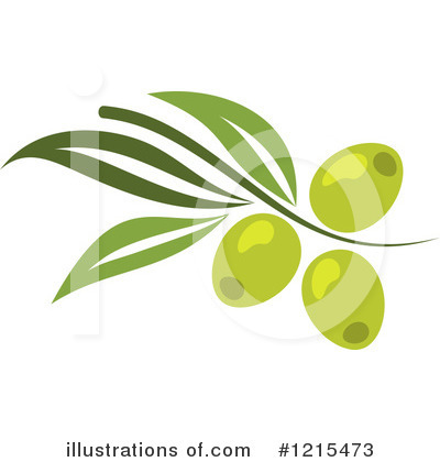 Royalty-Free (RF) Olive Clipart Illustration by Vector Tradition SM - Stock Sample #1215473