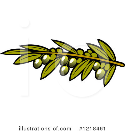 Royalty-Free (RF) Olive Clipart Illustration by Vector Tradition SM - Stock Sample #1218461