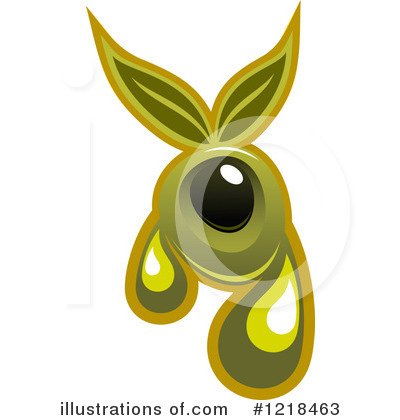 Royalty-Free (RF) Olive Clipart Illustration by Vector Tradition SM - Stock Sample #1218463