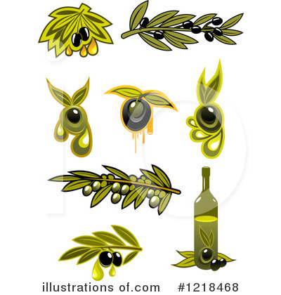 Royalty-Free (RF) Olive Clipart Illustration by Vector Tradition SM - Stock Sample #1218468