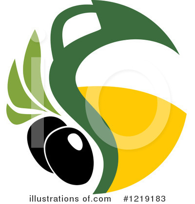 Royalty-Free (RF) Olive Clipart Illustration by Vector Tradition SM - Stock Sample #1219183