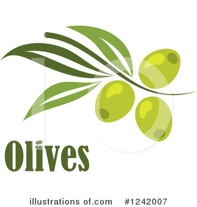 Royalty-Free (RF) Olive Clipart Illustration by Vector Tradition SM - Stock Sample #1242007