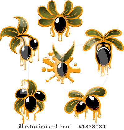 Royalty-Free (RF) Olive Clipart Illustration by Vector Tradition SM - Stock Sample #1338039