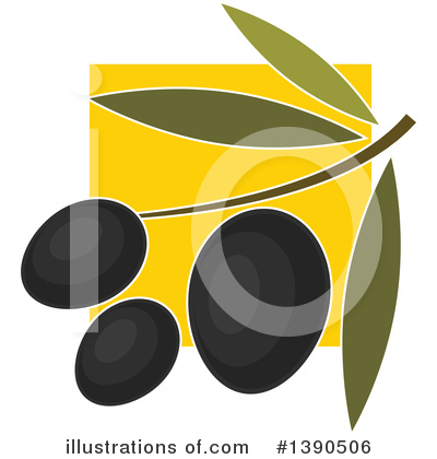 Royalty-Free (RF) Olive Clipart Illustration by Vector Tradition SM - Stock Sample #1390506