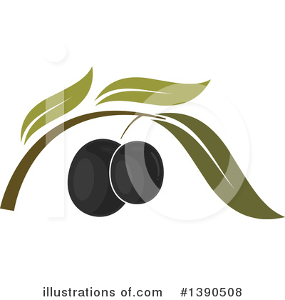 Royalty-Free (RF) Olive Clipart Illustration by Vector Tradition SM - Stock Sample #1390508