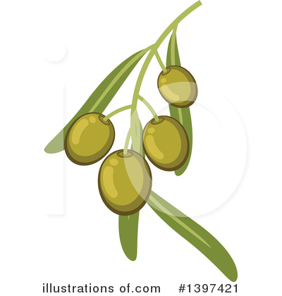 Royalty-Free (RF) Olive Clipart Illustration by Vector Tradition SM - Stock Sample #1397421