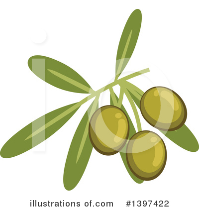 Royalty-Free (RF) Olive Clipart Illustration by Vector Tradition SM - Stock Sample #1397422