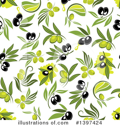 Royalty-Free (RF) Olive Clipart Illustration by Vector Tradition SM - Stock Sample #1397424