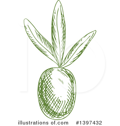 Royalty-Free (RF) Olive Clipart Illustration by Vector Tradition SM - Stock Sample #1397432