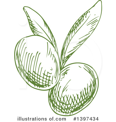 Royalty-Free (RF) Olive Clipart Illustration by Vector Tradition SM - Stock Sample #1397434