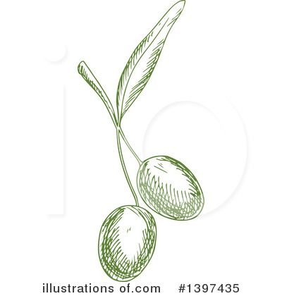 Royalty-Free (RF) Olive Clipart Illustration by Vector Tradition SM - Stock Sample #1397435