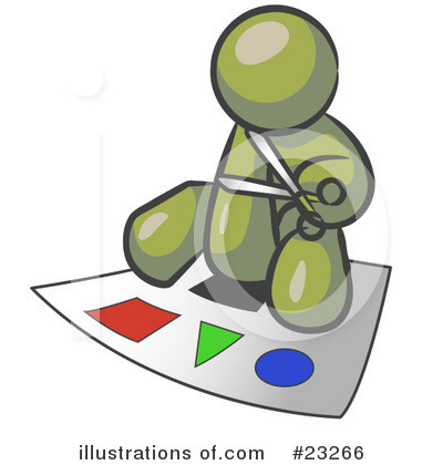 Royalty-Free (RF) Olive Green Collection Clipart Illustration by Leo Blanchette - Stock Sample #23266