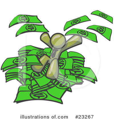 Royalty-Free (RF) Olive Green Collection Clipart Illustration by Leo Blanchette - Stock Sample #23267