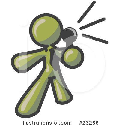 Royalty-Free (RF) Olive Green Collection Clipart Illustration by Leo Blanchette - Stock Sample #23286
