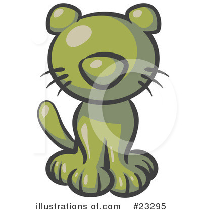 Royalty-Free (RF) Olive Green Collection Clipart Illustration by Leo Blanchette - Stock Sample #23295