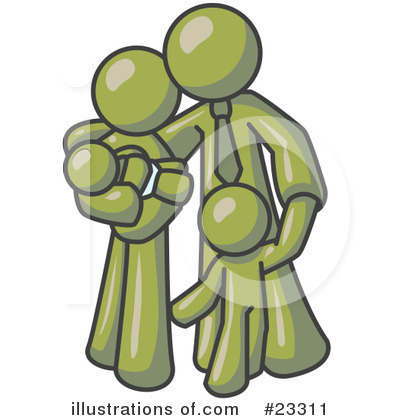 Royalty-Free (RF) Olive Green Collection Clipart Illustration by Leo Blanchette - Stock Sample #23311