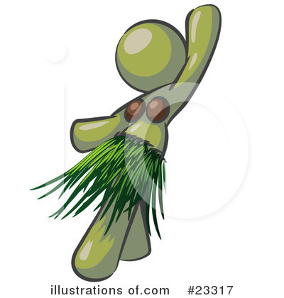Green Woman Clipart #23317 by Leo Blanchette