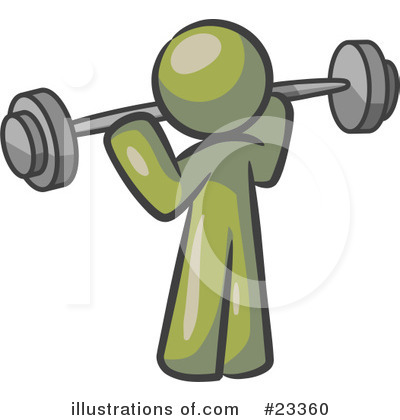 Royalty-Free (RF) Olive Green Collection Clipart Illustration by Leo Blanchette - Stock Sample #23360