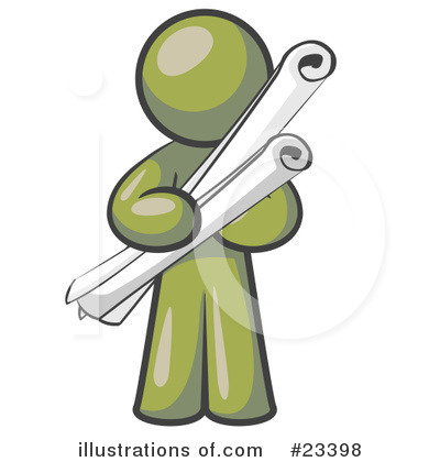 Royalty-Free (RF) Olive Green Collection Clipart Illustration by Leo Blanchette - Stock Sample #23398
