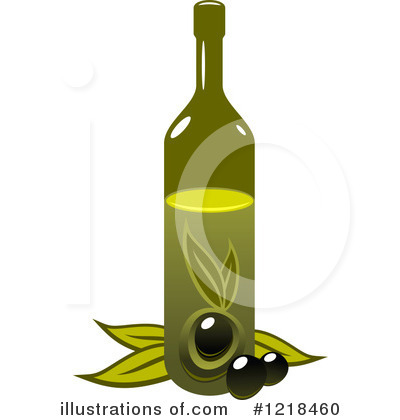 Royalty-Free (RF) Olive Oil Clipart Illustration by Vector Tradition SM - Stock Sample #1218460