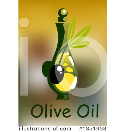 Royalty-Free (RF) Olive Oil Clipart Illustration by Vector Tradition SM - Stock Sample #1351958