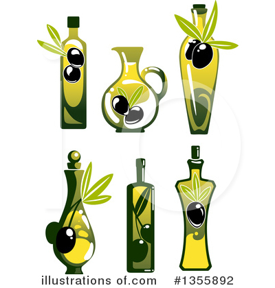 Royalty-Free (RF) Olive Oil Clipart Illustration by Vector Tradition SM - Stock Sample #1355892