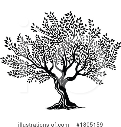 Royalty-Free (RF) Olive Tree Clipart Illustration by Vector Tradition SM - Stock Sample #1805159