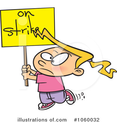 On Strike Clipart #1060032 by toonaday