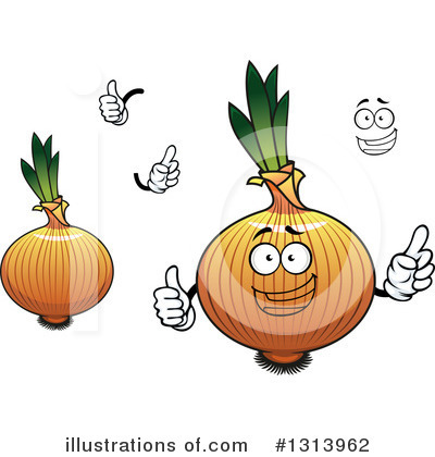 Royalty-Free (RF) Onion Clipart Illustration by Vector Tradition SM - Stock Sample #1313962