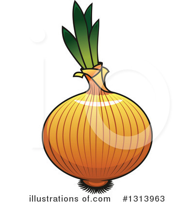 Yellow Onion Clipart #1313963 by Vector Tradition SM