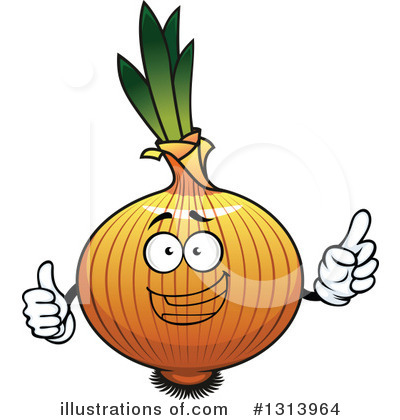 Yellow Onion Clipart #1313964 by Vector Tradition SM